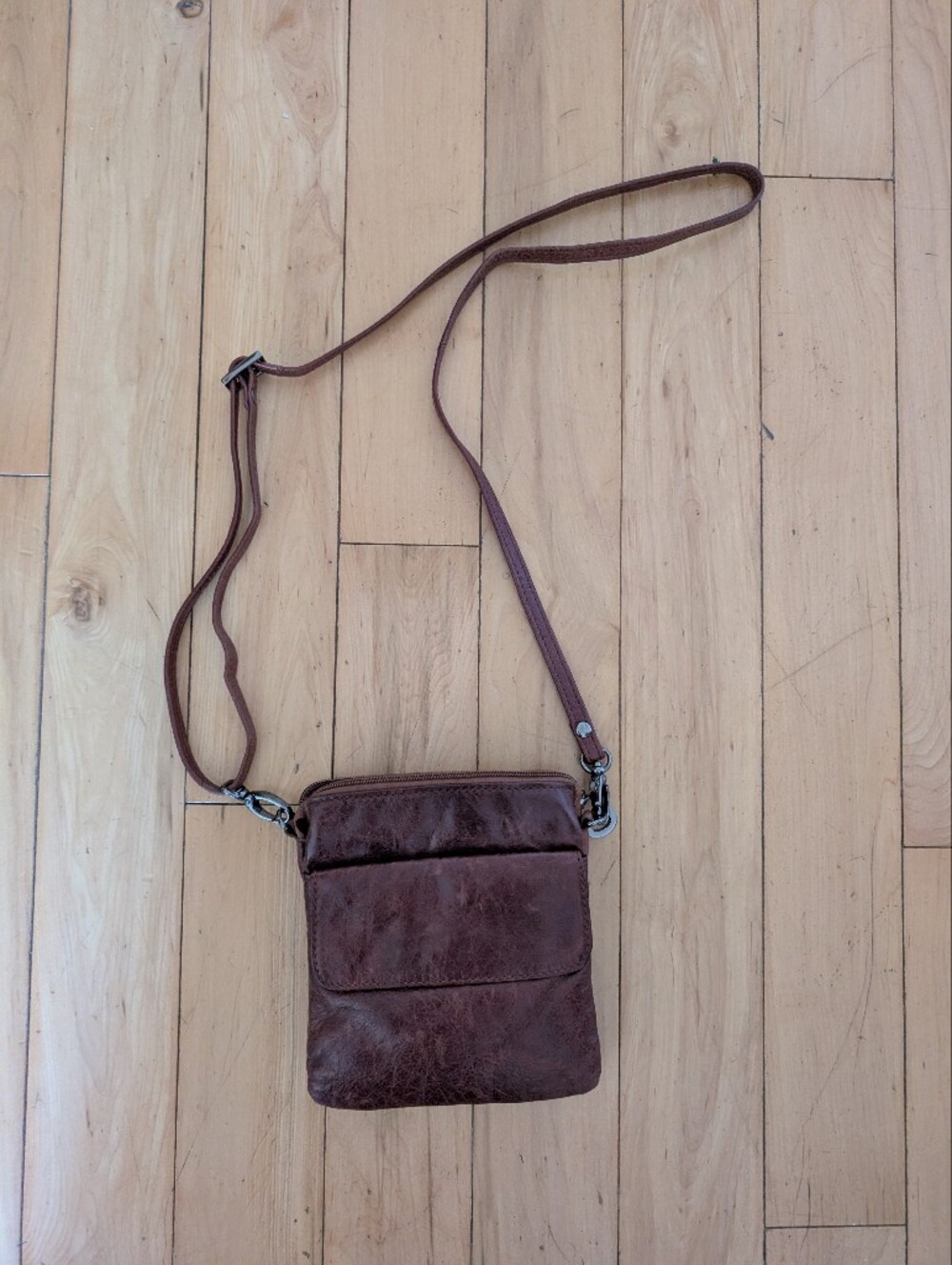 Brown Leather Crossbody Bag
